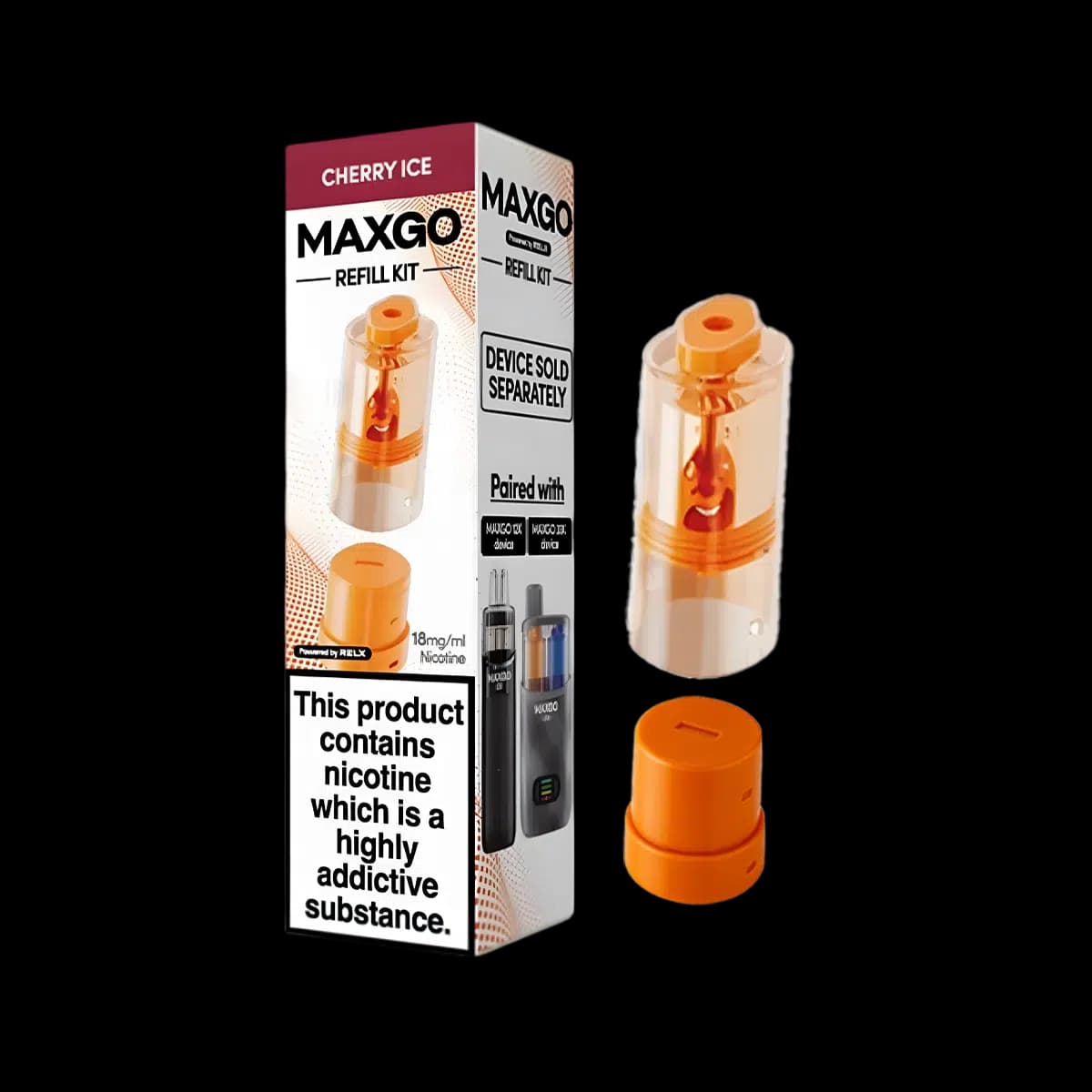 Relx Maxgo Prefilled Pods - Cherry Ice
